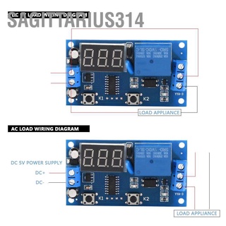 Sagittarius314 Yya-3 รีเลย์ตั้งเวลาหน่วงเวลา ปรับได้ หน้าจอ Led Dc 5V