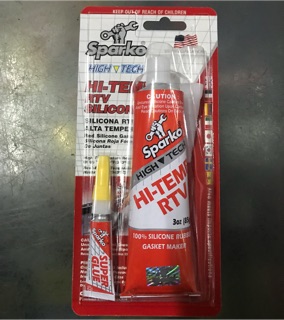 Sparko กาวแดง กาวปะเก็นสีแดง❗️แถวsuper glue❗️ HI-TEMP SILICONE