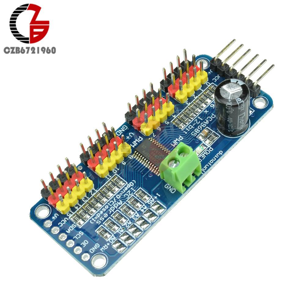 16 Channel 12-bit PWM/Servo Driver-I2C interface PCA9685 module Raspberry pi shield module servo shield