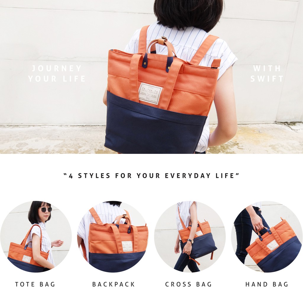 TA.THA.TA Iconic Swift 4-ways Bag (Brick) 泰国 网红 四用 万能包
