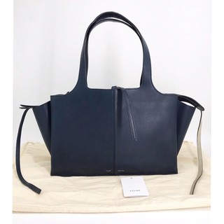 Celine Trifold Medium (Very Good) dc16 สีNavy