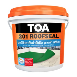 TOA  อะคริลิคกันน้ำรั่วซึม สีขาว 201 ROOFSEAL