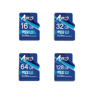 Ajiko เมมโมรี่การ์ด MicroSD 16/32/64/128/256GB UHS-3 เร็วX3เท่า ของ Class10 อัดวิดีโอได้ระดับ 4K แบรนด์นี้ไม่มีของปลอม