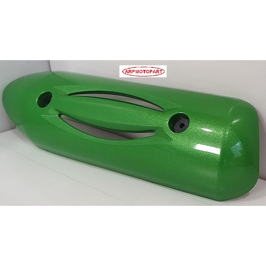 เเผ่นกันร้อนท่อไอเสีย สกู๊ปปี้-ไอ SCOOPY-I #สีเขียว G203M # รุ่นแรก ปี 2009-2011 # HMA Brand # 3600-079-ZG