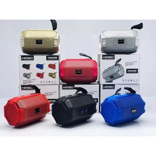 ลำโพงบูลธูทPortable Wireless Speaker สี:-สีน้ำเงิน-สีแดง-ดำ-ทอง-เงิน สนับสนุน: USB, FM, TF, AUX