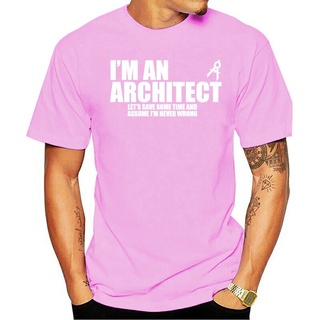 เสื้อยืดผ้าฝ้ายพิมพ์ลายแฟชั่นเสื้อยืด พิมพ์ลายหุ่นยนต์ Im An Architect Geek Nerd Birthday เหมาะกับของขวัญวันเกิด แฟชั่น