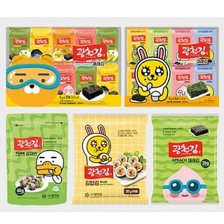 พร้อมส่ง 프렌즈 광천김 สาหร่ายเกาหลี Kakao Friends Traditional Seaweed Pack