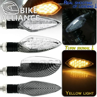 ไฟเลี้ยว LED 16 ดวง คาร์บอนไฟเบอร์ สําหรับ Y15ZR Y15 Y125Z RS150 RS150R WAVE EX5 LC135