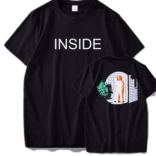 เสื้อผ้าผชเสื้อยืดแขนสั้น ผ้าฝ้าย 100% พิมพ์ลาย Bo Burnham Inside Album The Songs สไตล์คลาสสิก สําหรับผู้ชายS-5XL