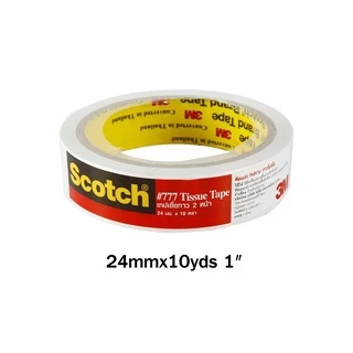 Scotch (สก๊อต) 3M เทปเยื่อ เทปกาว กาวสองหน้า รุ่น 777 แกน 3 นิ้ว ยาว 10 หลา ( 1 ม้วน )