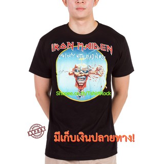 เสื้อยืดวินเทจเสื้อวง Iron Maiden เสื้อลาย ไอเอิร์นเมเดน ไอร่อน เสื้อวินเทจ เสื้อยืดผช เสื้อวินเทจ RCM1560S-5XL