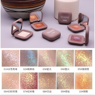 (ใหม่/แท้) Novoโนโวอายแชโดว์ Eyeshadow เนื้อกลิตเตอร์แน่นมาก