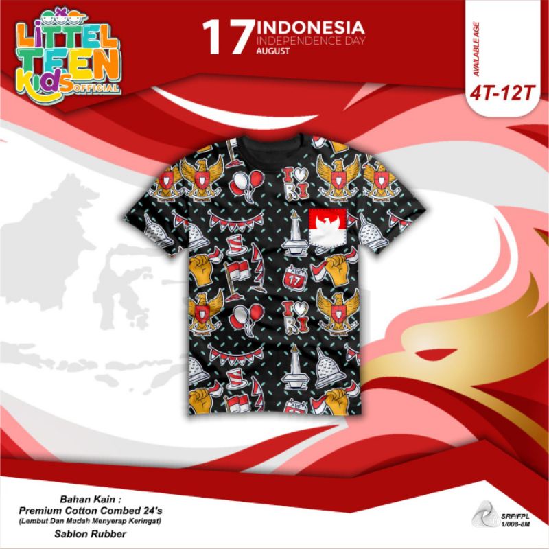 เสื้อยืดเด็ก Independence Series / Independence Tshirt โดย Little Teen อายุ 4-6 ปี