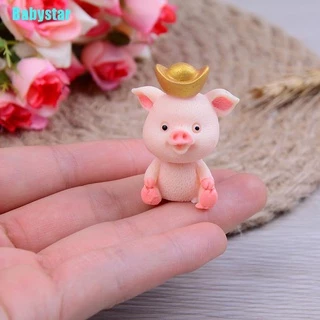 (Babystar) ตุ๊กตาหมูน่ารัก ขนาดเล็ก สําหรับตกแต่งสวน 5 ชิ้น