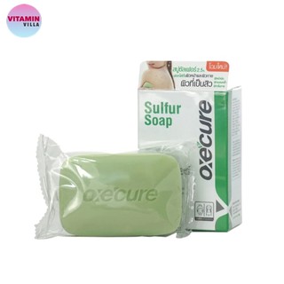 สบู่ OxeCure Sulphur Soap สบู่ก้อนอ๊อกซีเคียว สบู่ที่สามารถใช้ได้กับทั้งผิวหน้าและผิวตั