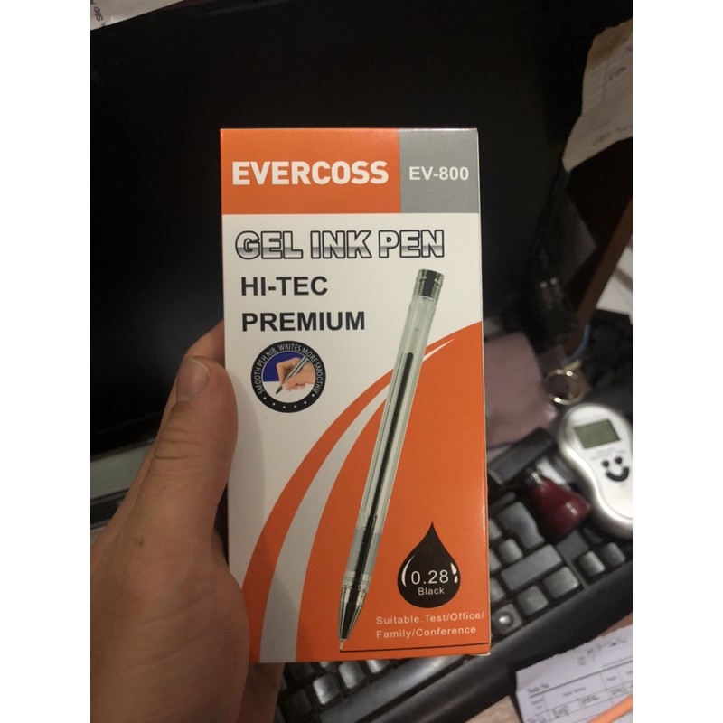 ปากกาลูกลื่น Hi tech harec evercross Black POUCHs ev 800