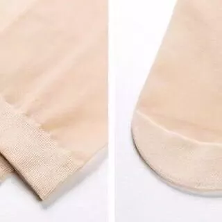 ถูกสุด!!ถุงเท้าเนื้อถุงน่อง มีกันลื่น ชนิดบางใส่สบาย คู่7บาท(最薄丝袜）