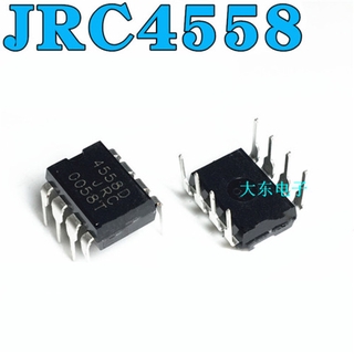 100pcs JRC4558D เครื่องขยายเสียง Jrc4558D Dip - 8 Jrc 4558 Njm4558D 4558 4558 D Jrc 4558