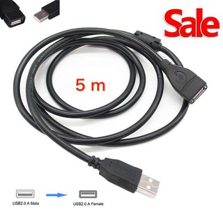 USB Cable V2.0 M/F สายต่อยาว 30cm/50cm/1.8m/3m/5m/10m black