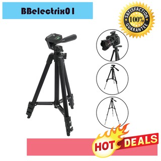 Tripod 3120 ขาตั้งกล้อง ขาตั้งโทรศัพท์ รุ่น 3 ขาTF-3120(สีดำ) ฟรีหัวต่อมือถือ