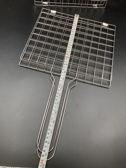 เหล็กปิ้งปลา ไซส์ใหญ่สแตนเลสแท้ไม่ขึ้นสนิม（50cm *29cm) - รูปที่ 3