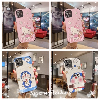 เคสซลิ โิคน OPPO Reno 5 Pro Reno 2F F11 R9s R15 Pro R17 Pro Fashion Cute Hello Kitty &amp; Doraemon Case Four Corners Drop Resistance Soft Silicone Casing Cover
