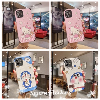 เคสซลิ โิคน OPPO Reno 5 Pro Reno 2F F11 R9s R15 Pro R17 Pro Fashion Cute Hello Kitty &amp; Doraemon Case Four Corners Drop Resistance Soft Silicone Casing Cover