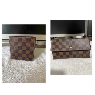 LV แบรนด์เนมแท้มือสอง ใบสั้น ใบยาว ดามิเย กระเป๋าสตางค์LV แท้มือสอง สภาพดีพร้อมใช้งาน