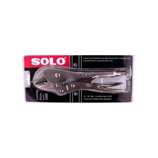 คีมล็อค ปากตรง SOLO NO.2000 10 นิ้ว สีเงิน 10" STRAIGHT JAW SOLO LOCKING PLIER