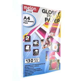 Photo Inkjet Glossy A4 130G. MELON (100/Pack)