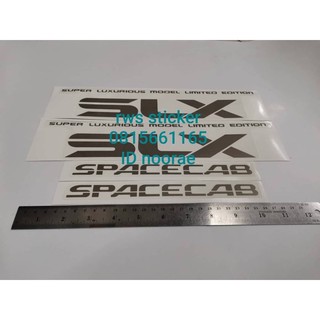 สติ๊กเกอร์ SPACECAB SLX ติดแค๊ป ISUZU TFR ปี94