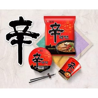 พร้อมส่ง 농심 신라면 บะหมี่กึ่งสำเร็จรูปเกาหลีรสเผ็ด Nongshim Shin Ramyun