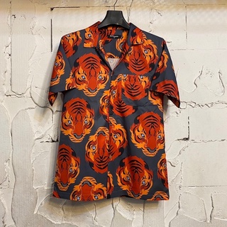 เสื้อฮาวายเสือ Tiger hawaii ไซส์ m l xl 2xl 3xl 4xl ผ้าไหมซาตินอิตาลี่💯% ผ้านิ่มสวมใส่สบายไม่ร้อน ใส่ได้ทั้งชายและหญิง