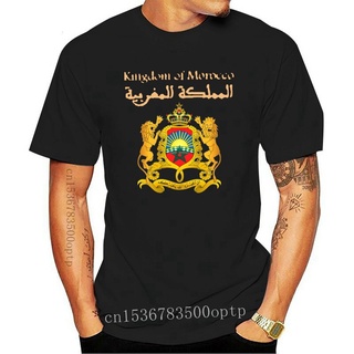 ขายดี!พร้อมส่ง เสื้อยืดแขนสั้น พิมพ์ลาย Kingdom Of Morocco Royaume Du Maroc Morocco Kingdom Maghrib Of Morokko หลากสี แฟ