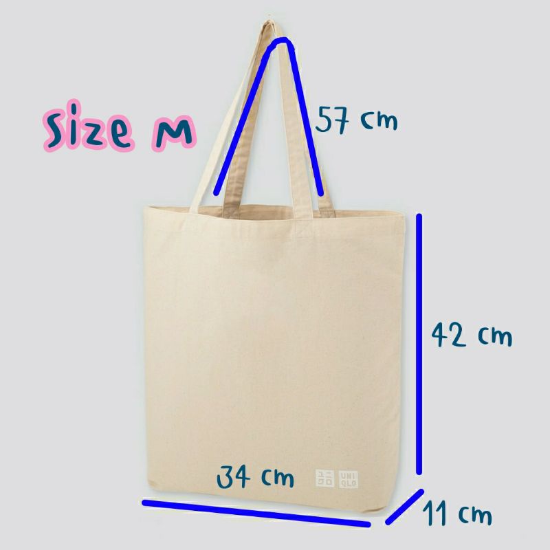 กระเป๋าผ้า Uniqlo กระเป๋าผ้ายูนิโคล่ ของแท้ 💯 Eco bag ยูนิโคล่