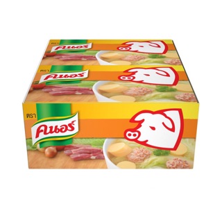 คนอร์ ก้อน knorr หมู ไก่ 80 กรัม แพค 6