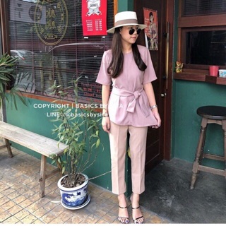 ส่งต่อกางเกงสไตล์ #basicsbysita #basice060 สีนู้ดด เอวประมาณ 26-27 นิ้ว