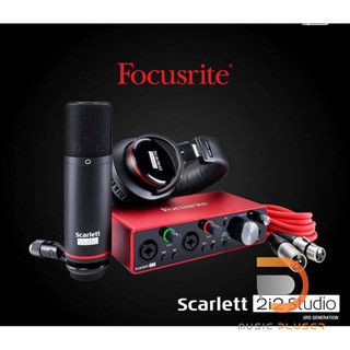 Focusrite Scarlett 2i2 Studio (Gen3) ราคาพิเศษ พร้อมรับประกันสินค้า และบริการหลังการขาวสามารถสั่งซื้อออนไลน์บริการจัดส่ง