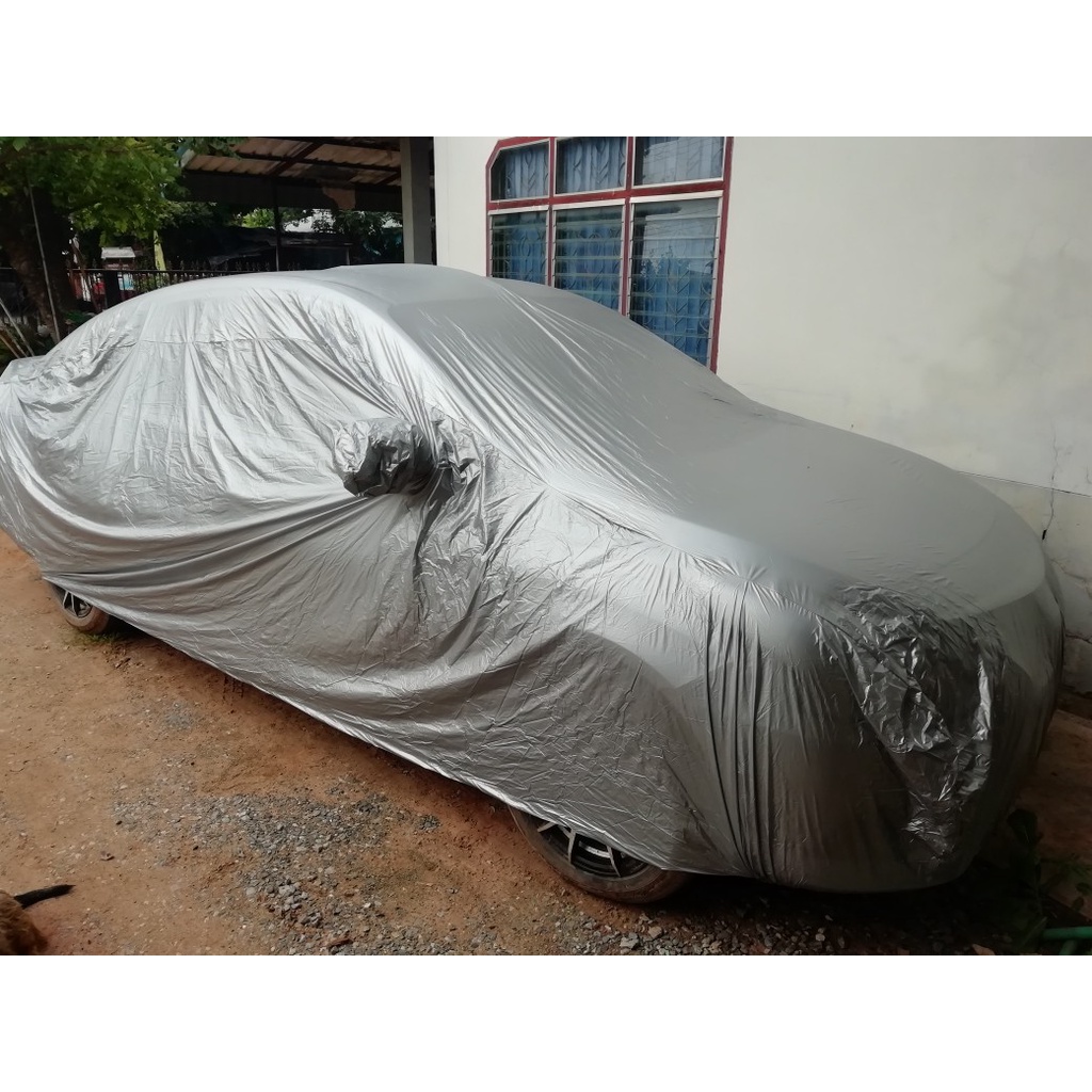 ผ้าคลุมรถ TURBO - X Car Cover มี 5ไซส์ สำหรับรถยนต์ทุกขนาด ผ้าคลุมรถยนต์ กันแดด รังสีUV กันน้ำ พร้อมส่ง เนื้อผ้าอย่างดี - รูปที่ 4