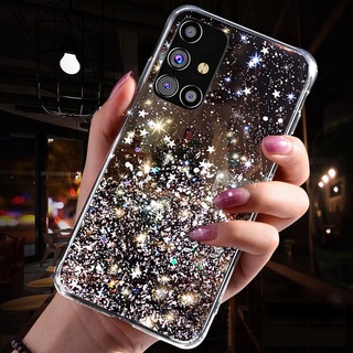 Glitter Star Case Samsung Galaxy S21 Plus S21 Ultra A50S A50 A30S A20 A51 A71 A42 A31 A21S Diamond Cases Cover