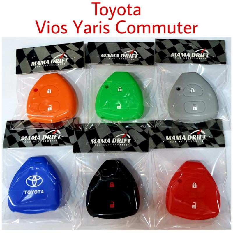ชองชิลิโคนหุ้มกุญแจรีโมทรถยนร์ TOYOTAรุ่น2ปุ่ม TY1