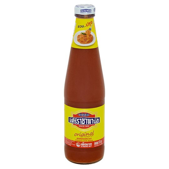 🔥แนะนำ!! ศรีราชาพานิช ซอสพริกแดง เผ็ดมาก 570กรัม Sriracha Panich, very hot red chilli sauce 570 gram