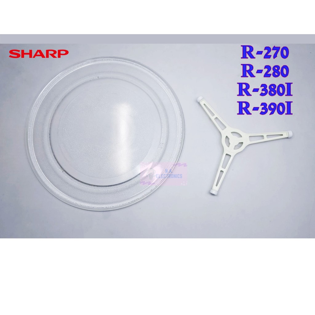 Sharp รุ่น R-380I / R-390I อะไหล่ไมโครเวฟ จานไมโครเวฟ ขารองจาน ล้อหมุน **ของแท้**