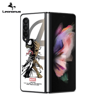 3M Material Wrap for Samsung Galaxy Z Fold3 5G Marvel Cartoon Groot Decal Skin Back Film Cover Protector Anti-scratch Durable Sticker