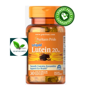 Puritans Pride Lutein 20 mg with Zeaxanthin / 30 Softgels