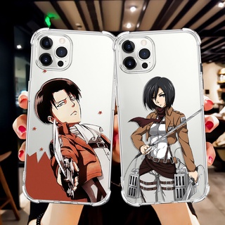 เคสโทรศัพท์มือถือแบบนิ่ม กันกระแทก ลายอะนิเมะผ่าพิภพไททัน แฟชั่น สําหรับ iPhone 13 12 11 Pro Max lPhone 7 8 6 Plus XS Max