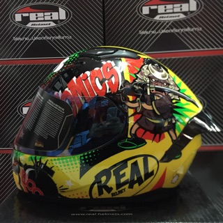 Real Helmets รุ่น Raptor ลาย Comics