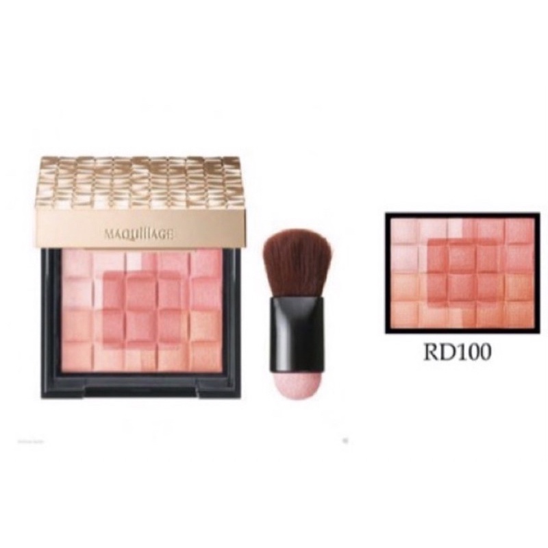 Shiseido MAQuillAGE DRAMATIC MOOD VEIL บลัชออนปัดแก้มRefill โทนสีส้ม RD100