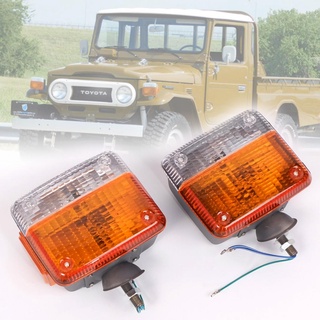 ไฟเลี้ยวมุม ไฟหรี่มุม รุ่น โตโยต้า แลนครุยเซอร์ TOYOTA LANDCRUISER BJ HJ FJ 40 ปี 1945-1947 1 คู่ รวมชุดหลอดไฟ