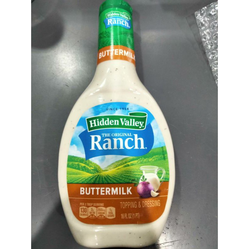 Hidden Valley Buttermilk Ranch Dressing น้ำสลัด ฮิดเดน วัลเลย์ 473 ml ราคาสุดฟิน